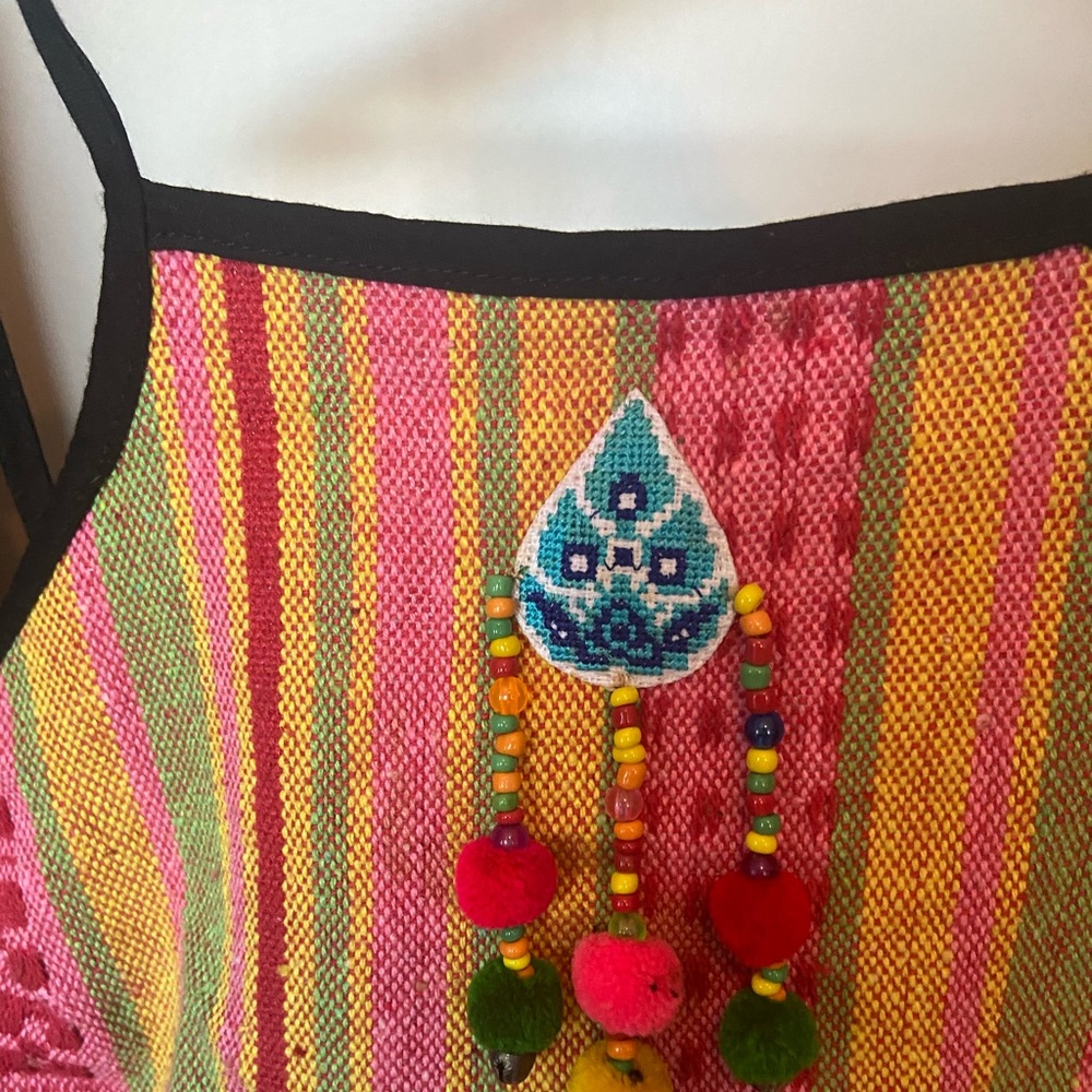 handmade in thailand beaded tank